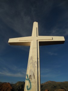 cross at a mirador in tupiza