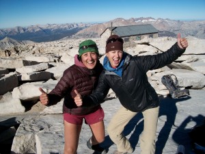 katherine and I on top of mt. whitney