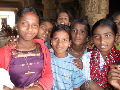 smiles from students in india